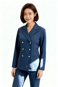 Tenues médicales tendance pour femmes, pantalons de jogging à cordon de serrage, avec un tissu extensible doux, couleurs vives, ensembles d'uniformes médicaux infirmiers tissés - Product Image 6