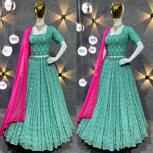 2023 diseñador de alta calidad nupcial Lehnga Choli ropa india y paquistaní para bodas y fiestas gran oferta a precio mayorista - Product Image 3