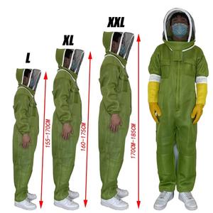 Fournitures d'usine pur coton combinaison à capuche apiculture costume Protection vêtements ventilé escrime voile abeille costume veste - Product Image 6