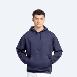 Sudadera con capucha de gran tamaño de calidad superior para hombres con serigrafía personalizada 100% algodón suave y transpirable - Product Image 1
