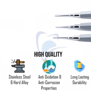 Venta caliente de calidad superior de acero inoxidable de extracción de dientes dentales elevadores de raíz Juego de 3 elevadores Coupland Dental quirúrgico - Product Image 2