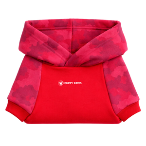 เสื้อฮู้ดดี้ลายพรางสีชมพูบานเย็นสำหรับสุนัข ผ้าฟลีซนุ่ม สวมใส่สบาย อุ่นสบาย เหมาะสำหรับสุนัขขนาดเล็กถึงขนาดกลาง ใส่ได้ในช่วงฤดูหนาว - Product Image 6