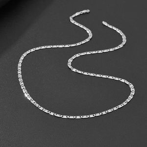 Collar Plano con Diamantes Cultivados en Laboratorio, Chapado en Oro, Plata de Ley 925, Estilo Hip Hop, Joyería de Alta Gama para Hombre y Mujer, Venta al Por Mayor - Product Image 1