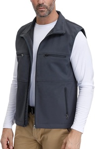 Custom Men Softshell Vests Made For Hiking And Travel With Durable Fabric And Soft Inner <b>Comfort</b> Layer For Long Wear - Product Image 2