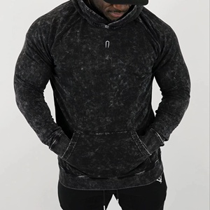 Sudadera con Capucha para Hombre de Alta Calidad, Lavado Ácido, Personalizada, Otoño, Spandex/Poliéster, Digital, Estilo Pullover, Bordado Desgastado, Ecológica, Corte Regular - Product Image 2