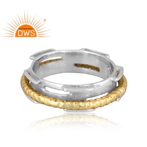 Handmade Fine Sterling Silver <b>Spinner</b> Band <b>Ring</b> Custom Jewelry For Women Gift For Her - Product Image 2