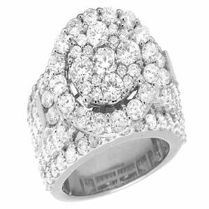 Anillo de compromiso de diamante redondo de moissanita estilo Halo, anillo de boda de diamantes VVS de plata de ley S925 para mujer - Product Image 6