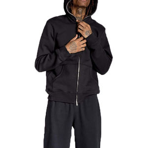 Sudadera Extra Grande para Hombre, Estilo Urbano, Material de Felpa Gruesa, Corte Holgado y Diseño de Capucha con Cordón Ajustable - Product Image 3