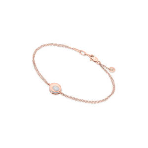 Brazalete de Oro Blanco Chapado en Rodio con Perlas y Diamantes para Regalo de Fiesta - Product Image 4
