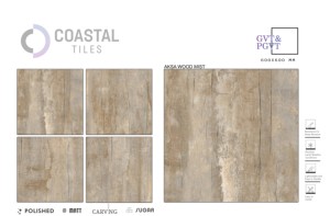 AKSA WOOD CEREMAL Azulejos de porcelana pulida 600x600MM / 24X24 / 2x2 ft Azulejos de grado premium - Product Image 5