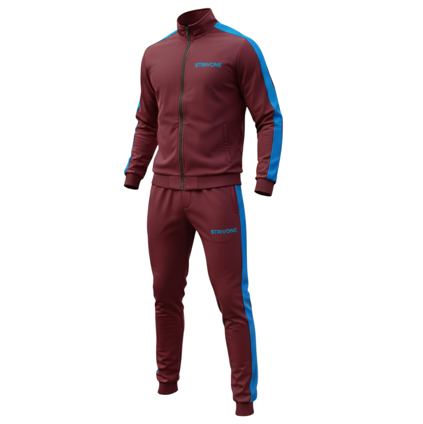 High Quality Maroon Tracksuits Latest Style Custom Logo