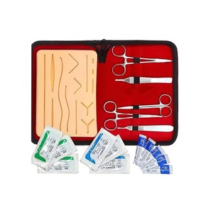 Kit complet de formation aux sutures chirurgicales de haute qualité en acier inoxydable pour la dissection en pratique médicale, alimentation manuelle - Product Image 1