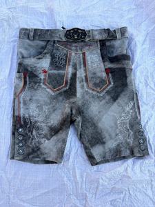 Pantalones de Cuero Bávaros Tradicionales para Hombre, Estilo Antiguo, Cortos, para Oktoberfest - Product Image 3