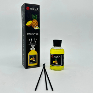 Diffusore di REED AKSA ananas profumo per la casa odore di lusso in fibra di bambù 100CC