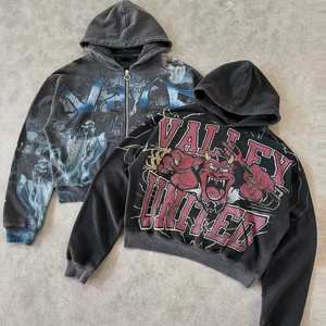 Vente en gros de sweat à capuche vintage en coton 100% avec impression numérique, surdimensionné et personnalisé pour homme, sweat à capuche délavé au soleil pour homme - Product Image 5