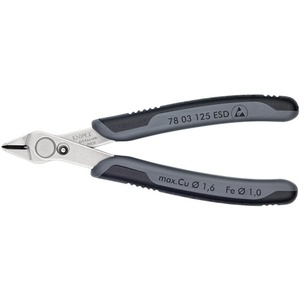 Pince coupante diagonale électronique KNIPEX Super-Knips polie, longueur 125 mm, forme 0, à facettes - Product Image 1