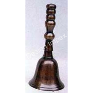 Campana de mano antigua para el hogar, campanilla decorativa, artesanía de Metal sólido, Cascabel, decoración navideña para vacaciones - Product Image 3