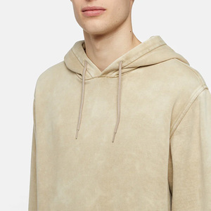 Sweat à capuche surdimensionné décontracté pour hommes en coton mélangé doux et confortable, impression de broderie de marque personnalisée, vente en gros - Product Image 4