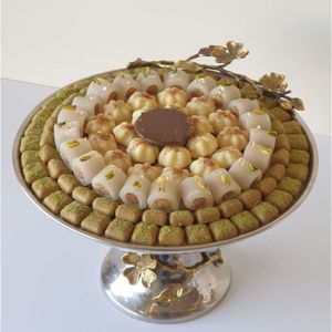 Vaisselle luxueuse de qualité supérieure Desserts Bonbons Bol de serveur de chocolat Bol de chocolat de forme ronde en métal poli doré à vendre - Product Image 5