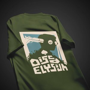 Camiseta de Manga Corta para Hombre, Color Verde Oliva, Cuello Redondo, Corte Holgado, 100% Algodón Jersey, Estilo Urbano, Lavado Ácido, Secado Rápido - Product Image 4