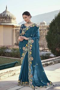 Colección de Sari bordado de secuencia más hermosa para mujer, sari nupcial para bodas y fiestas a un precio asequible - Product Image 3