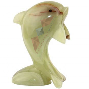 Formes animales naturelles uniques de poisson Onyx sculptées à la main de haute qualité pour l'artisanat décoratif à vendre - Product Image 2