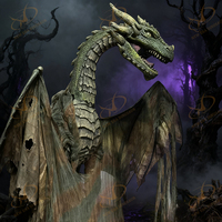 Dragon Animatronique d'Halloween NED en Plastique Durable pour Adultes, Conception Personnalisable pour Utilisation Intérieure, Centres Commerciaux, Parcs d'Aventures Publics
