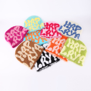 Gorro de punto grueso de alta calidad personalizado para hombres y mujeres, gorro de esquí suave y cálido de invierno liso con puños para uso diario - Product Image 5