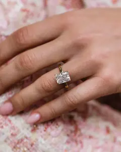 Anillo de diamantes y corte radiante impresionante para siempre de la mejor calidad, perfecto para compromisos, bodas, socios para venta de exportación - Product Image 6