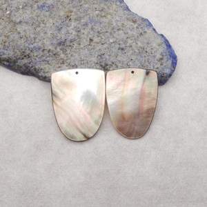 Boucles d'oreilles ou pendentifs en nacre sculptée pour bijoux par gm impex - Product Image 4