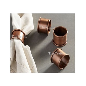 Dernier modèle Rond de serviette de cuisine en aluminium pour la vaisselle de restaurant Rond de serviette décoratif aux prix les plus bas - Product Image 1
