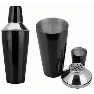Reusable Eco-Friendly Stainless Steel Bar Set Black <b>Ice</b> <b>Bucket</b> with Tong & Measure Cup Bar Tools for the Perfect <b>Drink</b> - Product Image 2