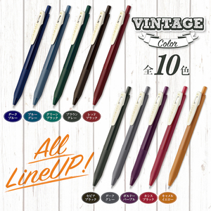 Bolígrafo de Gel Zebra Sarasa Clip, 0.5 mm, Plástico, Multicolor, Serie de Colores Vintage (JJ15), Japón, para Uso en Oficina y Escuela - Product Image 2