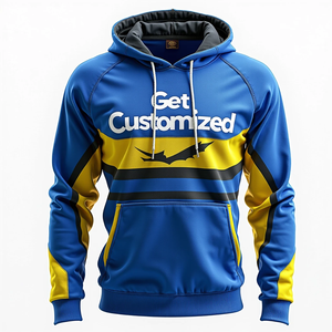Get Customized Oversized Pullover <b>Hoodie</b> for Men Durable Sublimated Streetwear 100% Polyester Basics Cotton Blended <b>Trendy</b> Style - Product Image 3