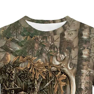 Camiseta de Camuflaje Realtree para Hombre, 100% Algodón Hilado en Anillo, Cuello Redondo, Manga Corta, Camiseta Transpirable para Caza y Actividades al Aire Libre - Product Image 5