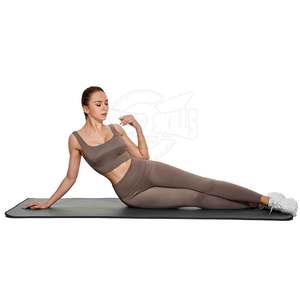 Conjunto de yoga para mujer hecho a medida al por mayor patrón sólido poliéster nuevo diseño talla grande amigable - Product Image 4