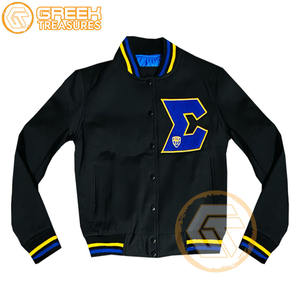 เสื้อแจ็คเก็ตวาร์ซิตี้ปักลาย Sigma Gamma Rho ผ้าฝ้ายฟลีซสั่งทำพิเศษ คุณภาพสูง ระบายอากาศได้ดี เสื้อผ้ากรีกสำหรับผู้หญิง ฤดูใบไม้ร่วง - Product Image 1