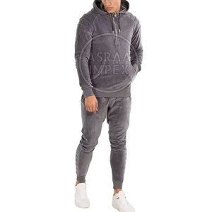 Survêtement en velours de qualité supérieure à logo personnalisé, survêtements en velours tendance et à prix d'usine pour hommes - Product Image 2