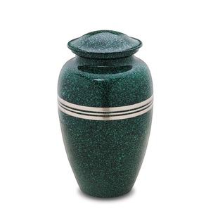 Adult Human Cremation <b>Ash</b> Urn Beautiful Speckled Emerald Glossy Finish <b>for</b> Timeless Beauty Keepsake Also Available - Product Image 2