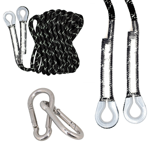 Cuerda Kernmantle de nailon estático negro de 14MM lista para aplicaciones de escalada y rescate de alta resistencia - Product Image 1