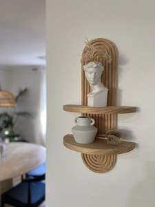 Beau cintre mural en bois Design artistique Parfait pour la décoration du salon Entrée et organisation de la maison - Product Image 6