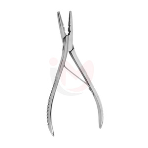 Alicates de extensión de cabello de un solo resorte con mango acanalado Caja de acero inoxidable Herramientas de extensión de cabello conjunta - Product Image 1