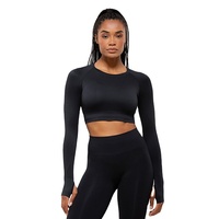 Diseña Tu Propio Conjunto Casual de Dos Piezas para Mujer, Formal, Deportivo, Elástico, de Punto, de Secado Rápido, con Forro de Algodón y Spandex, con Relieve