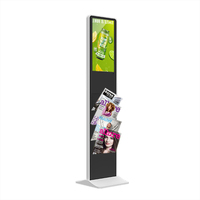 Affichage numérique intelligent de 21,5 pouces Android / Windows, kiosque publicitaire tactile avec porte-brochures
