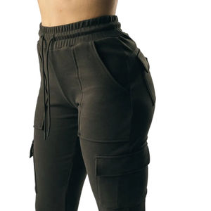 Pantalones Jogger Acampanados de Cintura Elástica para Mujer, Tendencia 2024, Pantalones Deportivos Casuales con Banda en el Tobillo y Decoración de Lazo, Invierno 100% - Product Image 5