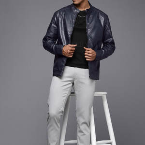 Vente en gros de vestes en cuir dernier style, meilleures ventes, vestes en cuir imperméables pour hommes - Product Image 3