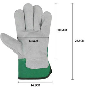 Gants en cuir antidérapants et résistants à l'huile pour le jardinage et les travaux, avec protection des mains et des bras, vente en gros - Product Image 4