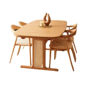 Modern Customable Design Solid Wood Dining Set Restaurant Set For Restaurant and Dining Room Furniture From Indonesia