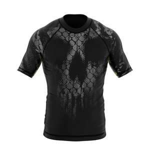Garde d'éruption de demi-manche de Sublimation à séchage rapide de haute qualité pour BJJ MMA Jiu Jitsu UPF50 équipement de Performance Flexible - Product Image 6
