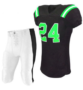 Uniformes de fútbol americano personalizado para jóvenes, aparejos de sarga bordados y sublimados - Product Image 1